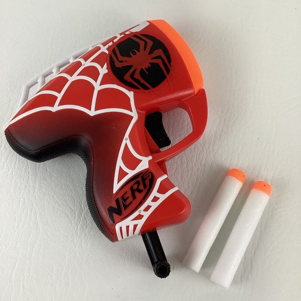 Nerf Micro Shots Spider-Man Spider-Verse Miles Morales Soft Dart Blaster Gun Toy
